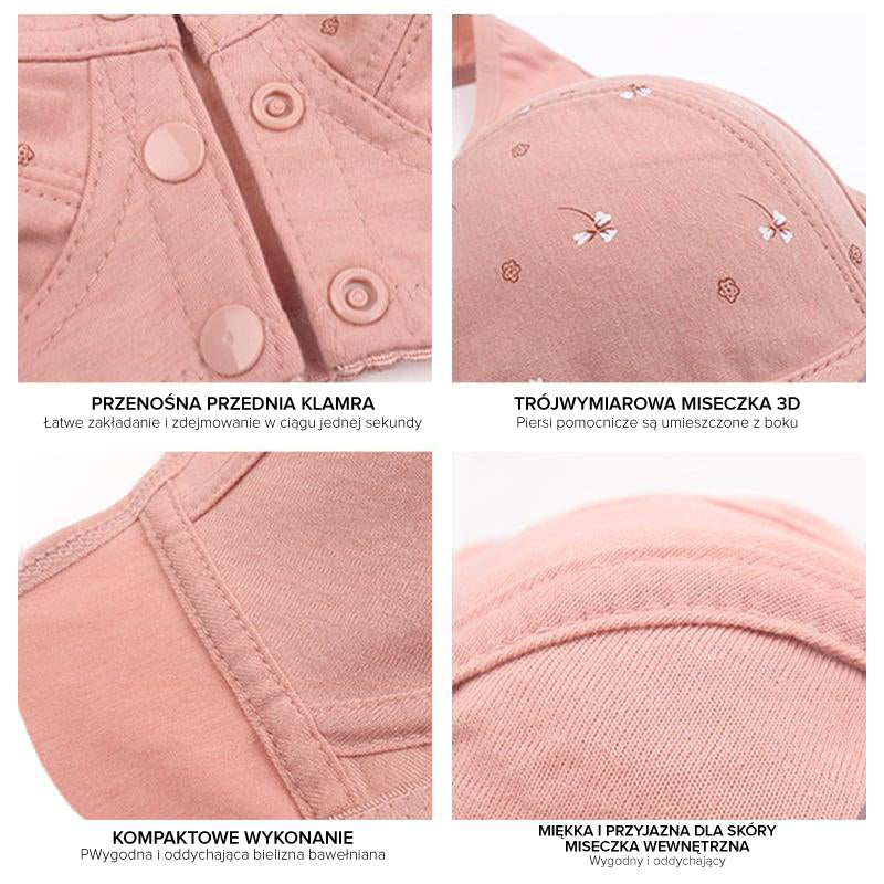 Σουτιέν από βαμβάκι για ηλικιωμένους με κλείσιμο μπροστά 