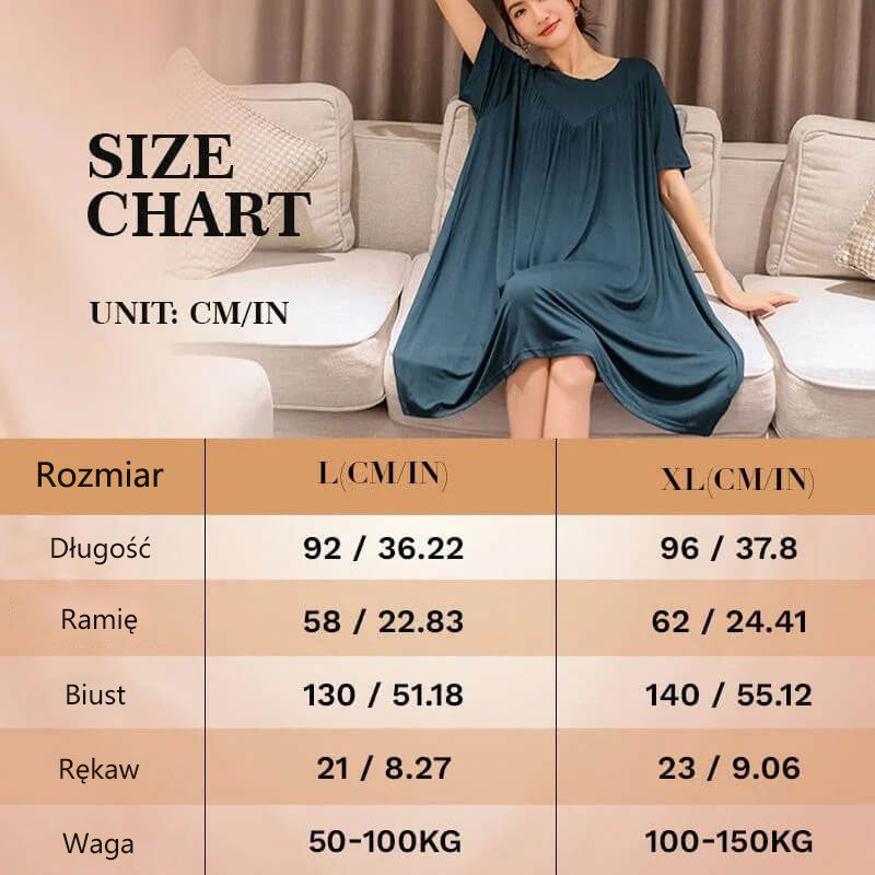 Εξαιρετικά μαλακή και άνετη φαρδιά πιτζάμα με κοντά μανίκια