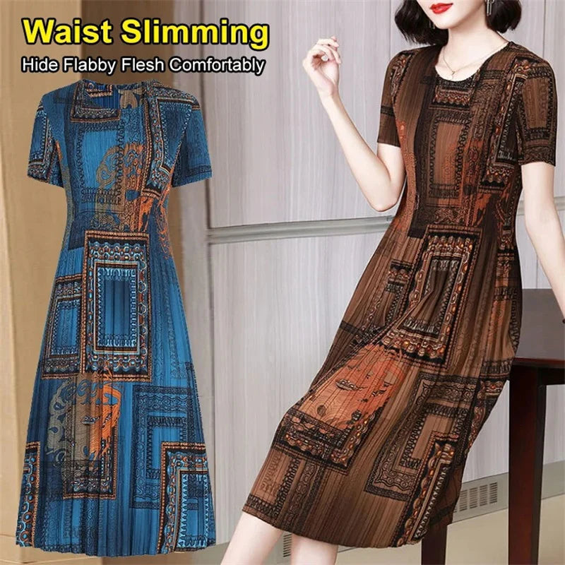 Μοντέρνο πλισέ φόρεμα 