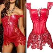 Sexy Lace Open Back - Nėriniuotas odos formuojantis Bodysuit-LT