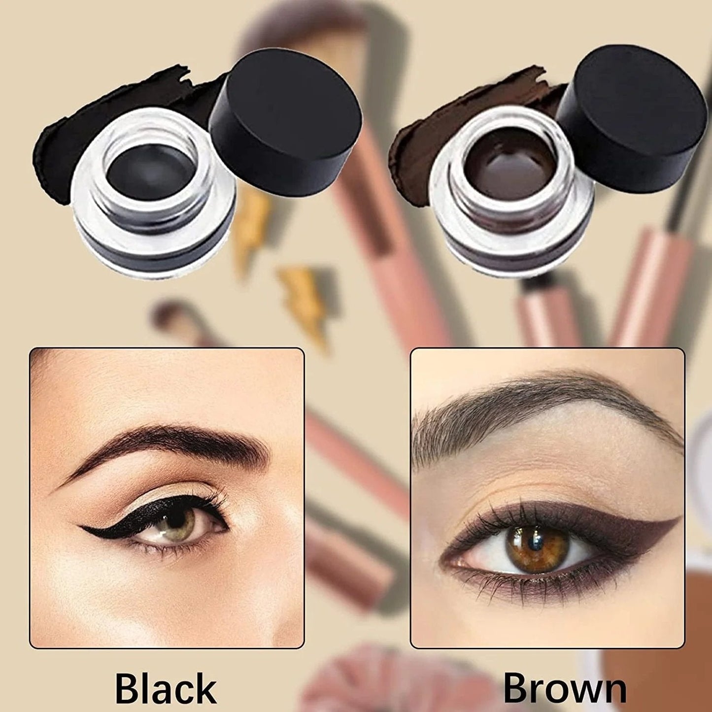 Ειδική προσφορά - 49% ΕΚΠΤΩΣΗ✨Άψογο σετ eyeliner με κρέμα eyeliner-LT 
