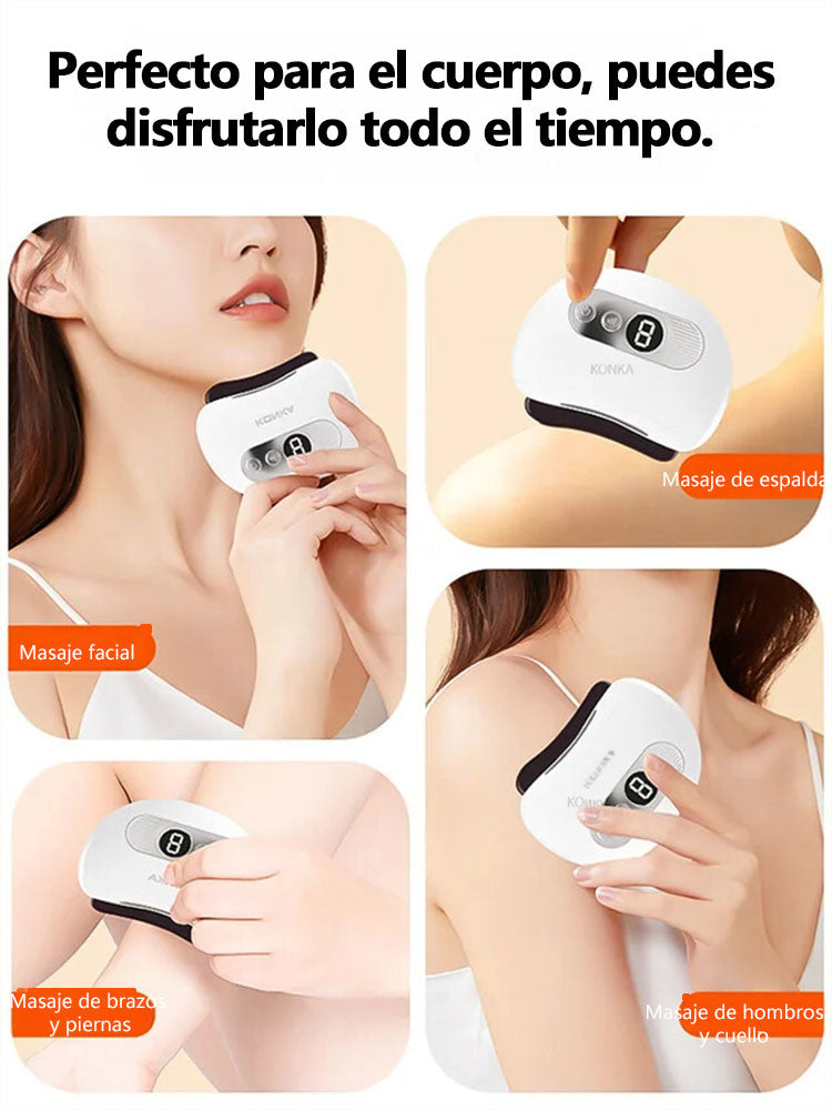 El dispositivo eléctrico inteligente gua sha alivia la fatigue facial-ES 