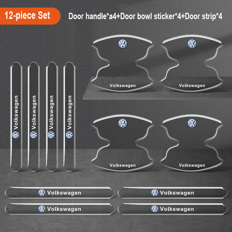 Sutirštinti automobilio durelių klijai su logotipu ✨8 vnt.✨--LT