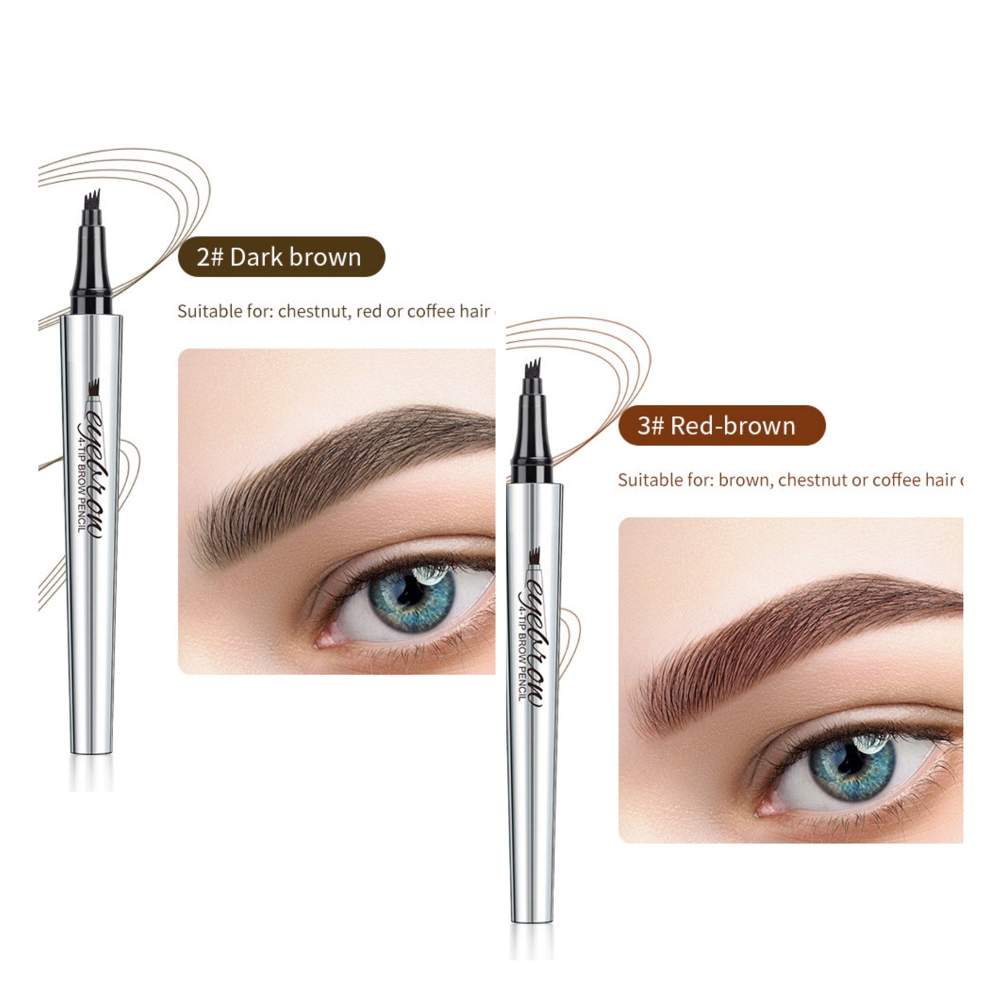 Αδιάβροχο στιλό φρυδιών 3D Microblading (2 τεμ.)-GR