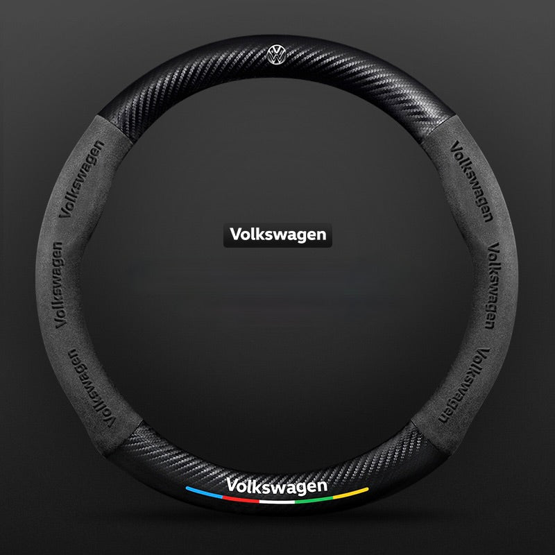 TrackVibe | Κάλυμμα τιμονιού από και σουέτ carbon - Anti-slip and wear-resistant-GR 