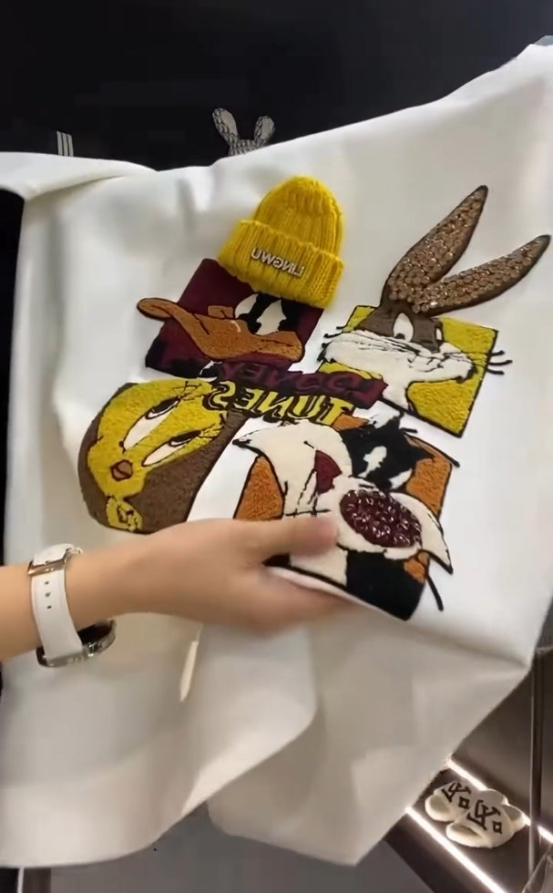 🍭Υπέροχο πουλόβερ με κινούμενα σχέδια-GR 