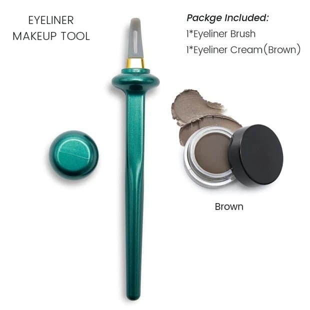 Ειδική προσφορά - 49% ΕΚΠΤΩΣΗ✨Άψογο σετ eyeliner με κρέμα eyeliner-LT 