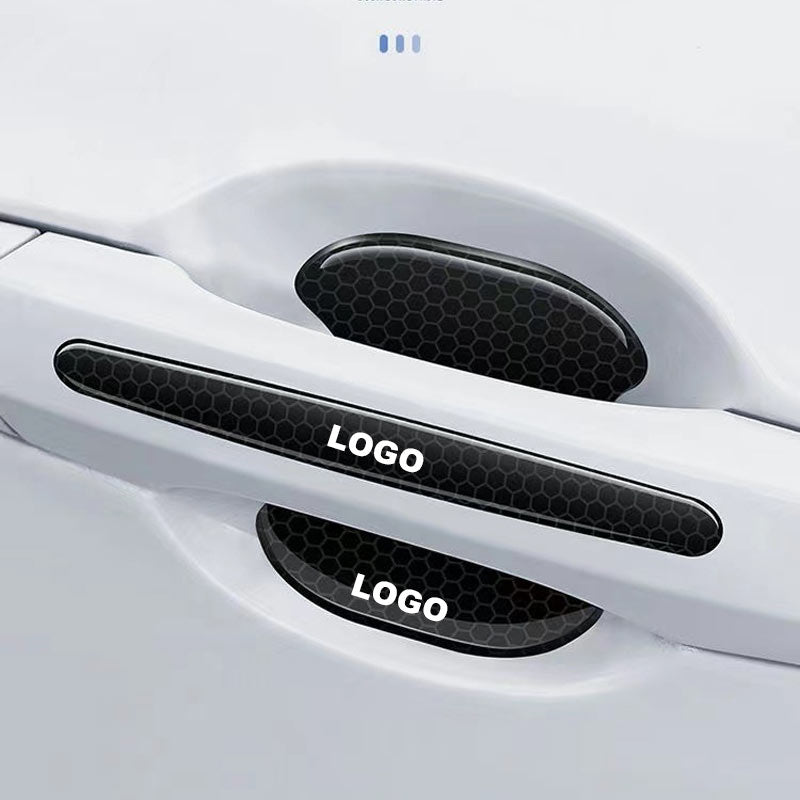 Αυτοκόλλητο λαβής πόρτας αυτοκινήτου (πάνελ πόρτας + ταινία αντισύγκρουσης / σετ 8 τεμαχίων)-GR