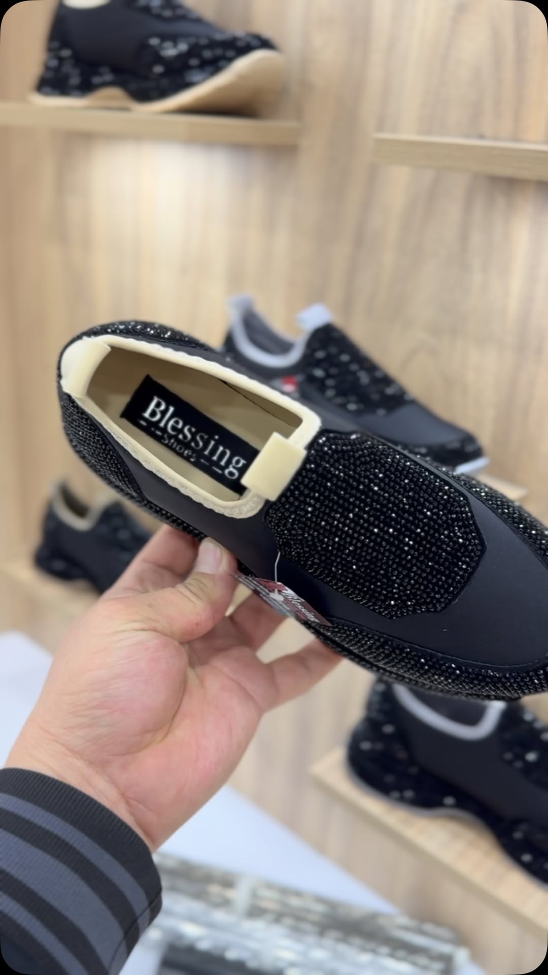 Μοντέρνα, casual sneakers με κρύσταλλα-LT 
