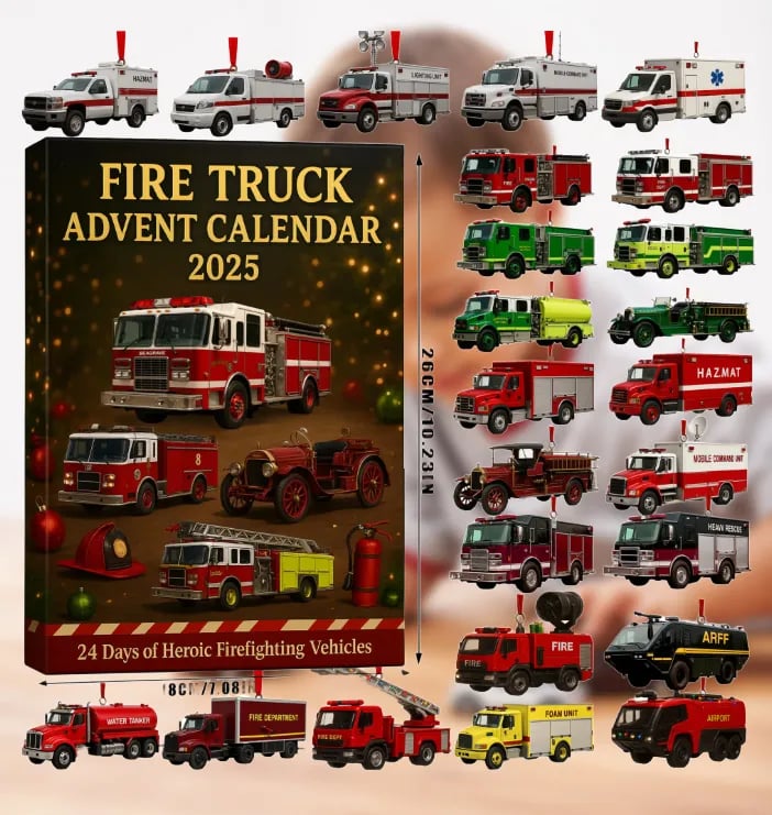 🚒🔥GAISRINIŲ AUTOMOBILIŲ ADVENTO KALENDORIUS 2025🎁🌲-LT