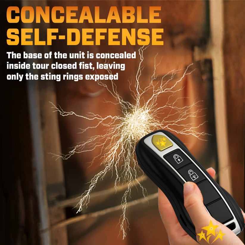 🛡️VORTAC V57 riboto leidimo 2025 m., automobilio raktelis su elektrošoku-LT