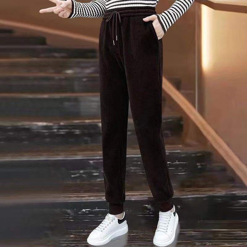 🔥Χειμωνιάτικη hot sale🔥 Γυναικείο και γελούδινο κοτλέ παντελόνι jogger-GR