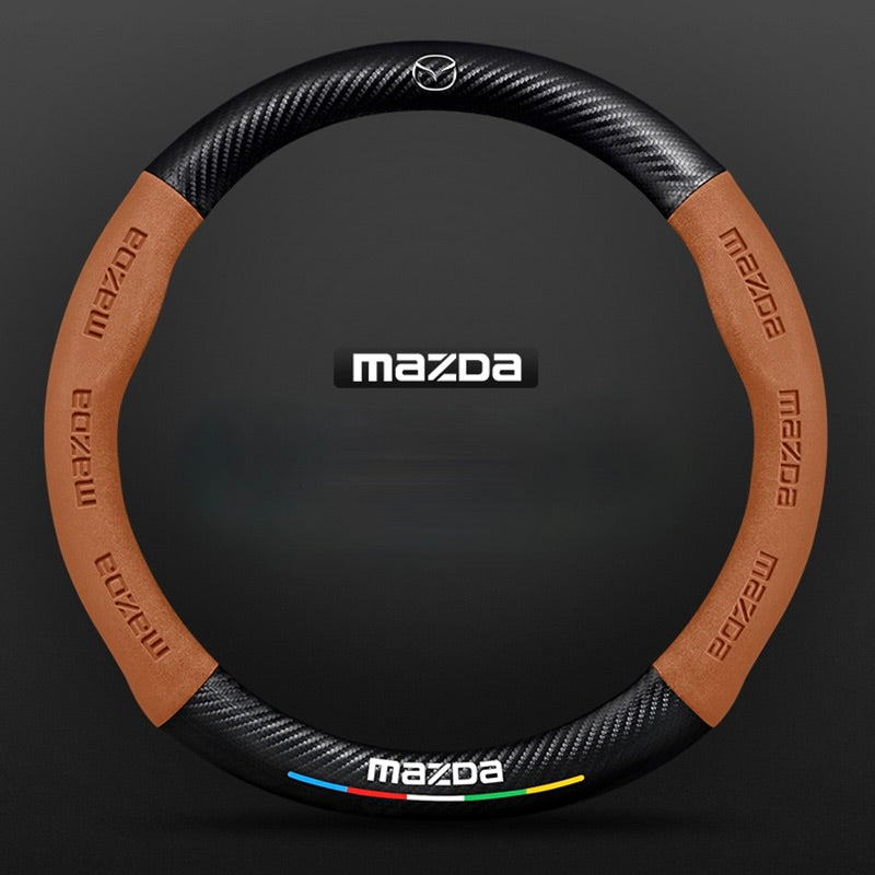 TrackVibe | Κάλυμμα τιμονιού από και σουέτ carbon - Anti-slip and wear-resistant-GR 
