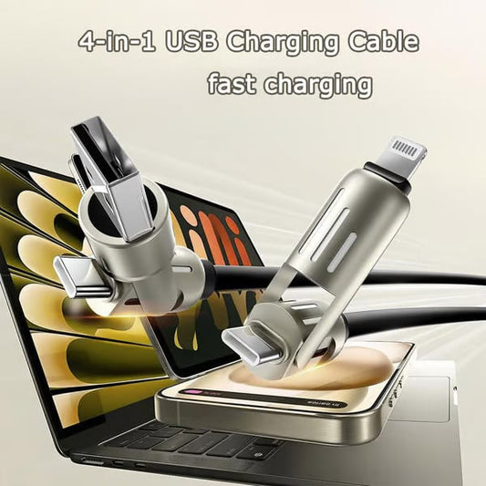 🔥Καλώδιο φόρτισης USB 4 σε 1, γρήγορη φόρτιση⚡-LT 