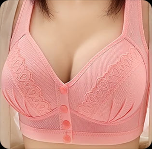 Botón Breathable Sujetador de algodón ευχάριστο στο δέρμα 