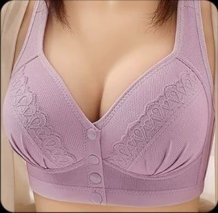 Botón Breathable Sujetador de algodón ευχάριστο στο δέρμα 