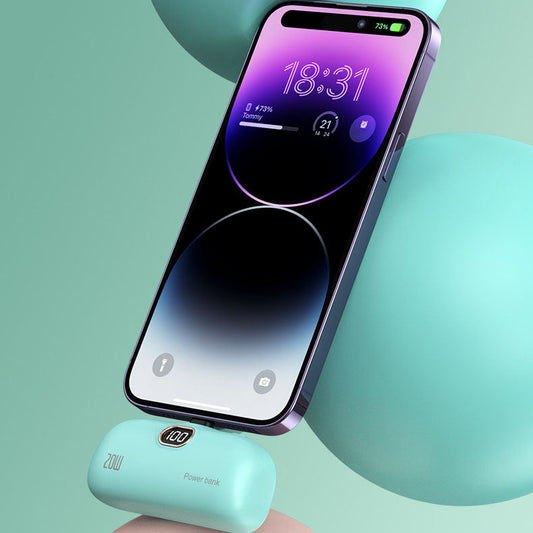 Φορητό ασύρματο power bank με κραγιόν μεγέθους 5000mAh