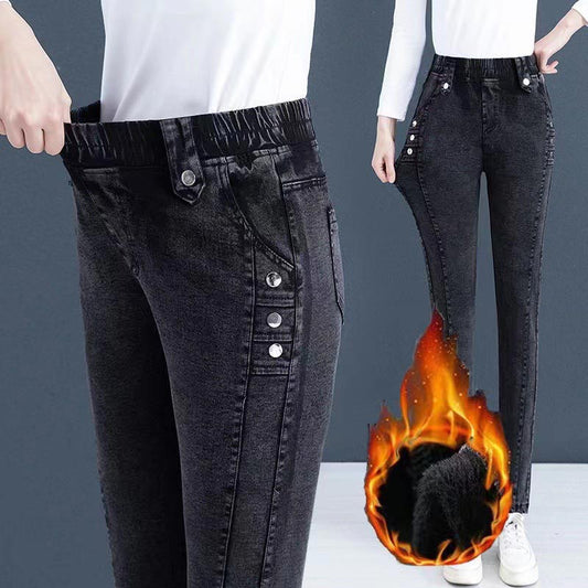 Ελαστικό, και για, βελούδινο skinny τζιν για φωτήσεις-GR