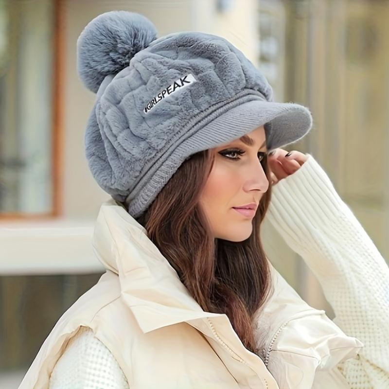 🎁Geriusia dovana jai 🎁👒 - dámska zimná čiapka na trumpu krašteliu 🥰-LT