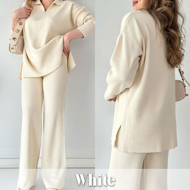 🔥Τέλειο σετ δύο τεμαχίων φθινοπώρου-χειμώνα με μυτερή γραμμοκψη🎁-GR