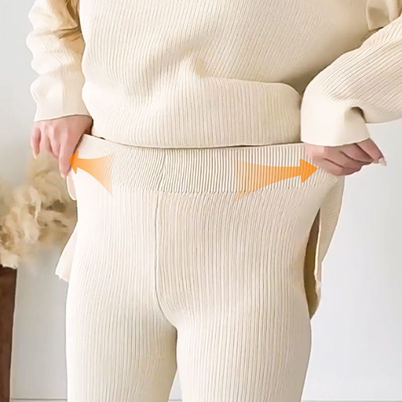 🔥Τέλειο σετ δύο τεμαχίων φθινοπώρου-χειμώνα με μυτερή γραμμοκψη🎁-GR