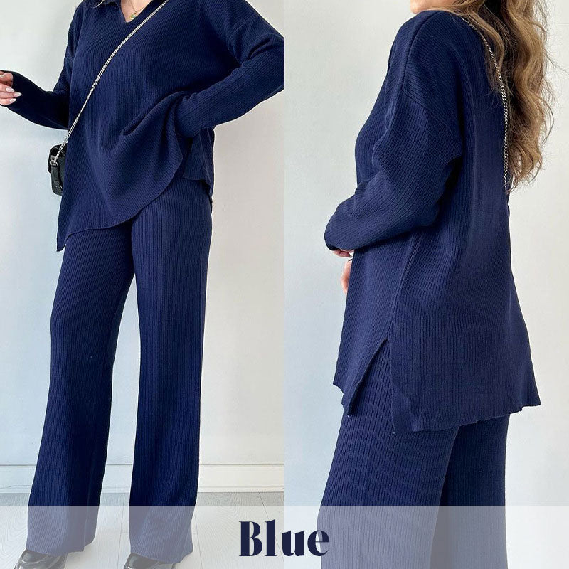 🔥Τέλειο σετ δύο τεμαχίων φθινοπώρου-χειμώνα με μυτερή γραμμοκψη🎁-GR