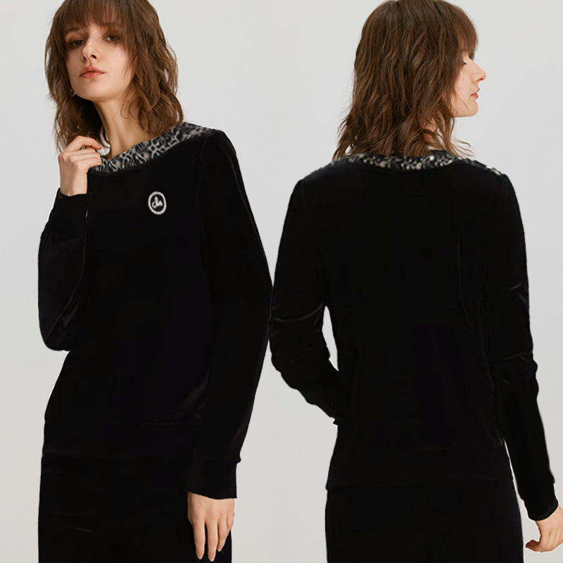 🎁Το καλύτερο δώρο για εκείνη🎁 Γυναικείο απαλό μπλουζάκι με μακριά μανίκια και παντελόνι - GR 