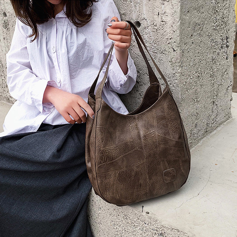 【🎊Νέα προϊόντα 2025】👜Γυναικείες τσάντες ώμου μεγάλης χωρητικότητας από μαλακό δέρμα Vintage - LT