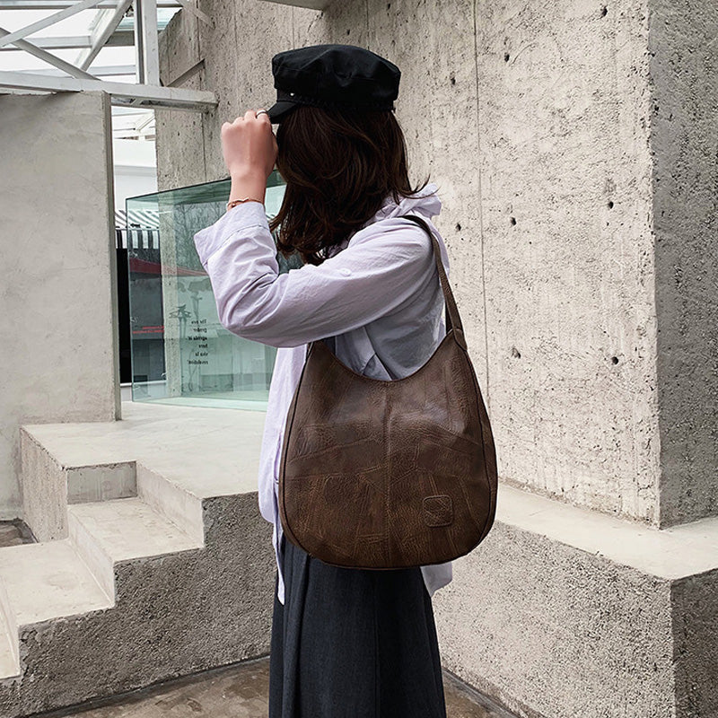 【🎊Νέα προϊόντα 2025】👜Γυναικείες τσάντες ώμου μεγάλης χωρητικότητας από μαλακό δέρμα Vintage - LT