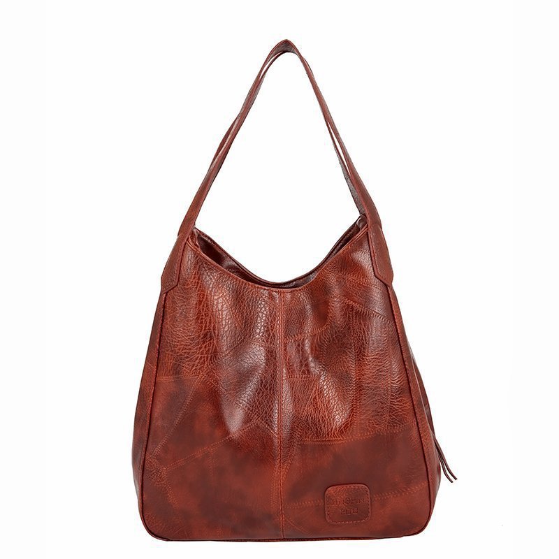 【🎊Νέα 2024】👜 Γυναικείες τσάντες ώμου σε vintage στυλ από μαλακό δέρμα με μεγάλη χωρητικότητα GR