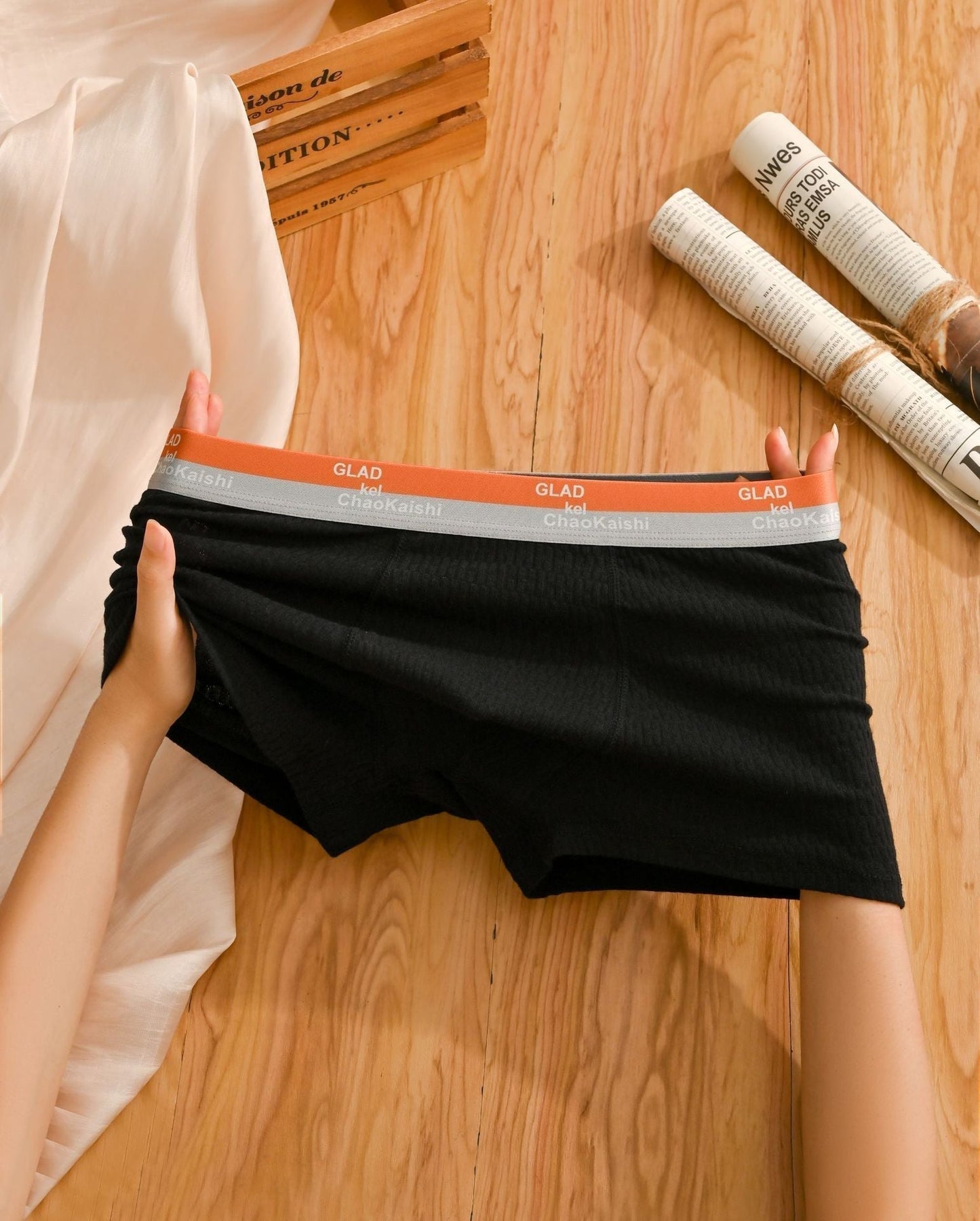 🔥Ανδρικά βαμβακερά μποξεράκια, αντιβακτηριδιακά, αναπνεύσιμα, απορροφητικά του ιδρώτα 💝-LT