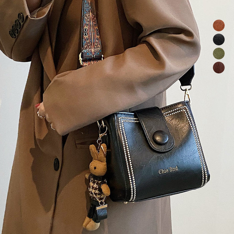 👜Τσάντα vintage με φαρδύτερο ρυθμιζόμενο λουράκι - LT