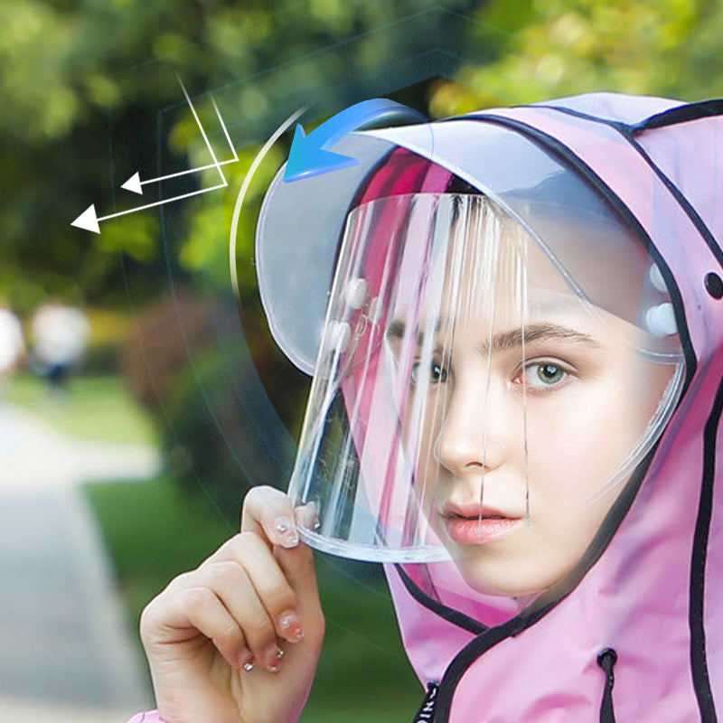 🌧️ Επαναχρησιμοποιήσιμο αδιάβροχο με μάσκα (μοντέλο ενηλίκων)