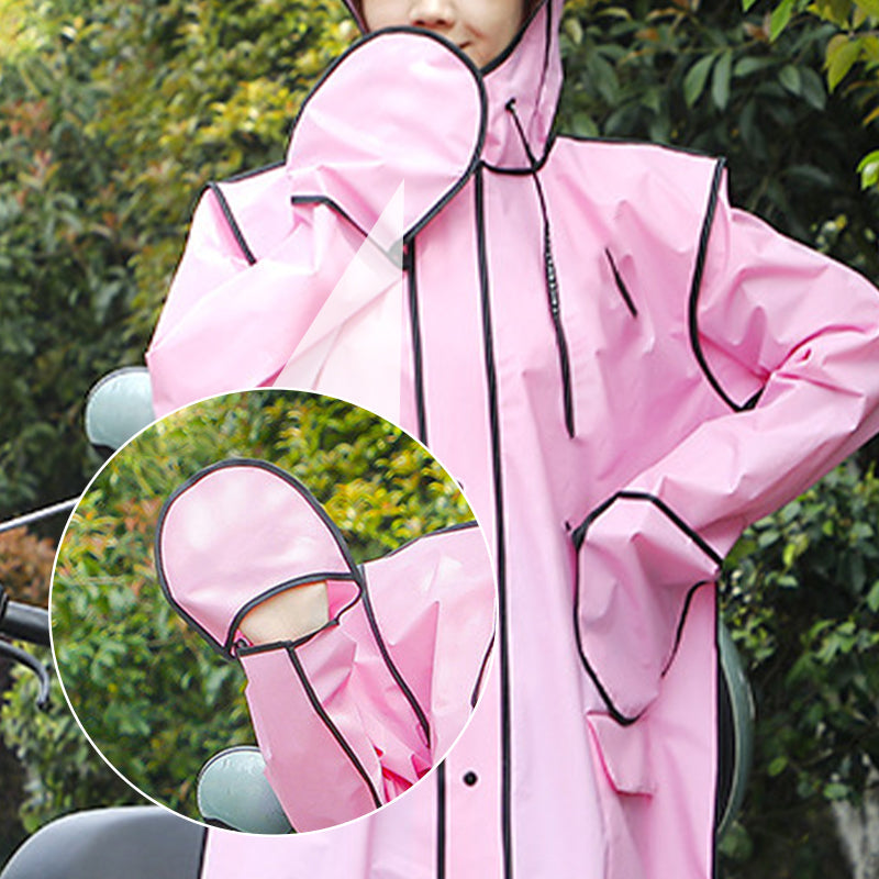 🌧️ Επαναχρησιμοποιήσιμο αδιάβροχο με μάσκα (μοντέλο ενηλίκων)