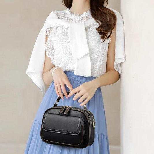 【🎊Νέα προϊόντα 30% έκπτωση】👜Κομψή τσάντα χιαστί δόστρος με φαρδύ λουράκη-GR