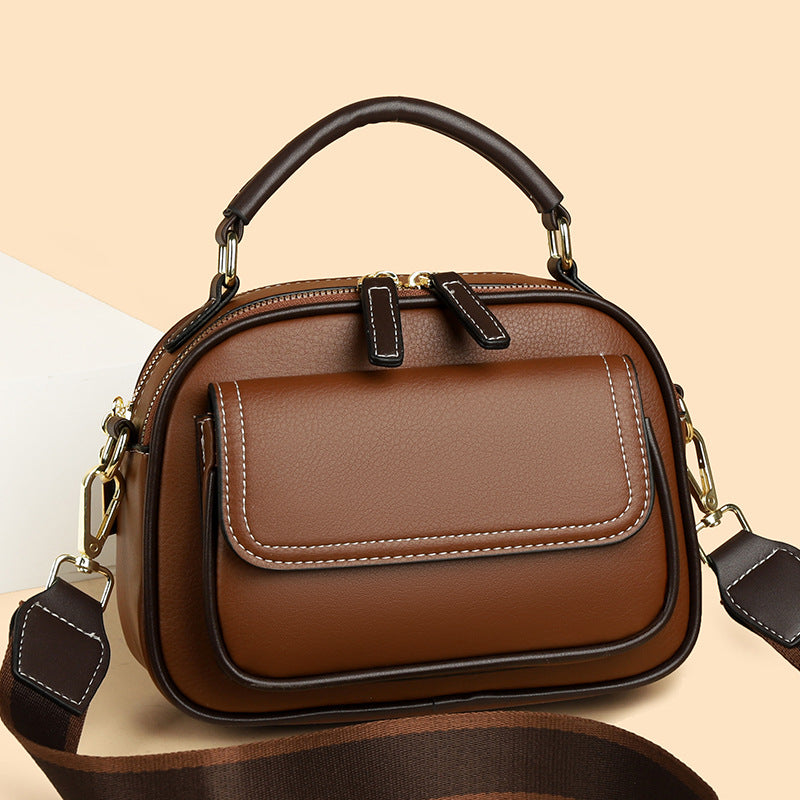 【🎊Νέα προϊόντα 30% έκπτωση】👜Κομψή τσάντα χιαστί δόστρος με φαρδύ λουράκη-GR