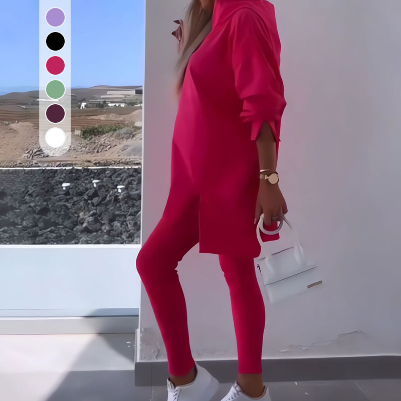 ✨Νέα Προϊόντα 2024💖 Σετ 2 τεμαχίων με κουκούλα και κολάν - LT
