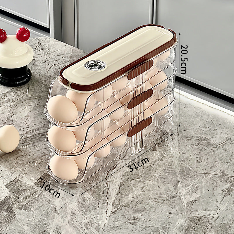 🥚🥚Καθαρός οργανωτής κουζίνας για την μπροστινή πόρτα του ψυγείου-GR