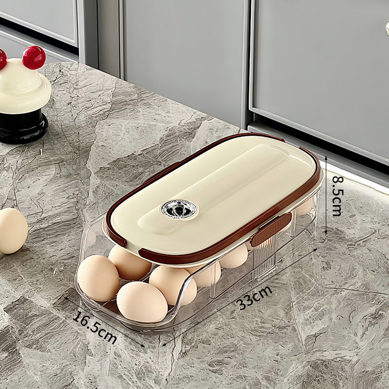 🥚🥚Καθαρός οργανωτής κουζίνας για την μπροστινή πόρτα του ψυγείου-GR