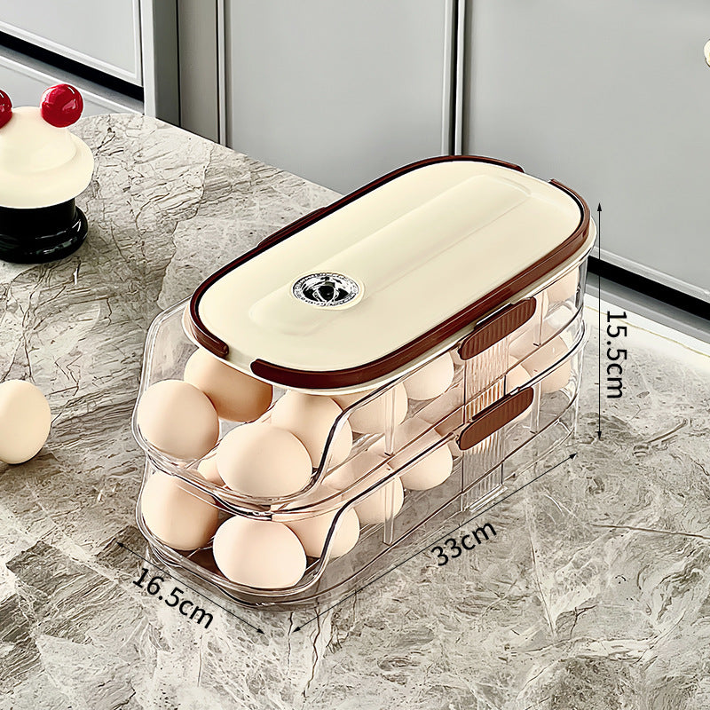 🥚🥚Καθαρός οργανωτής κουζίνας για την μπροστινή πόρτα του ψυγείου-GR