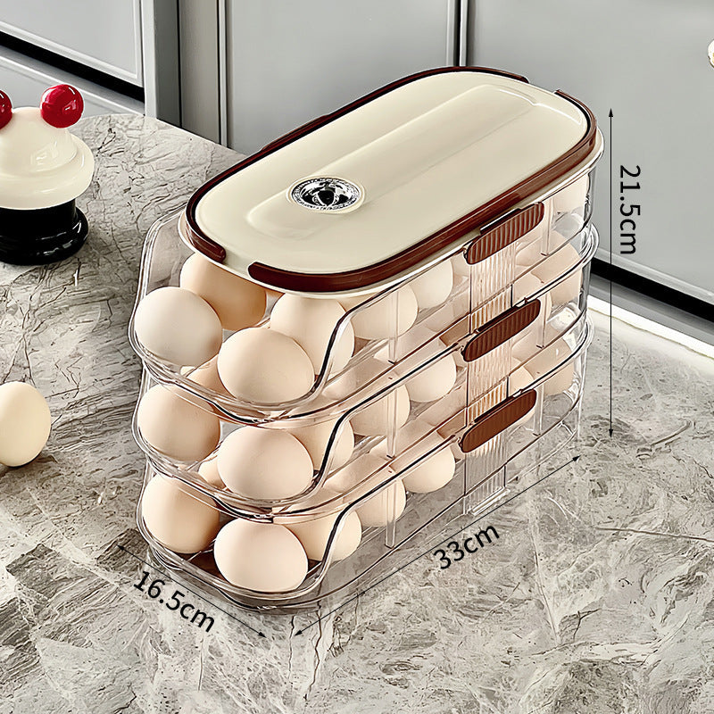 🥚🥚Καθαρός οργανωτής κουζίνας για την μπροστινή πόρτα του ψυγείου-GR