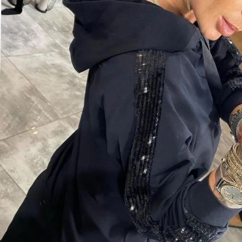 🌷Νέα προϊόντα το φθινόπωρο✨Γυναικείο τοπ με κουκούλα και παντελόνι σετ 2 τεμαχίων - GR