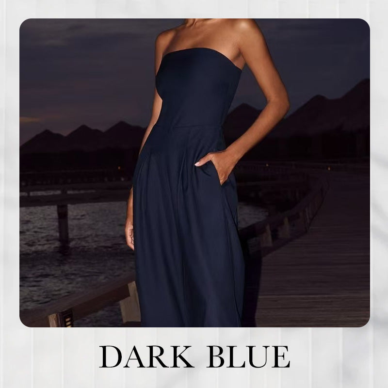 【S-XL】👗Γυναικείο πουλόβερ χωρίς τιράντες με τσέπες-LT