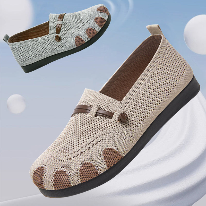 🔥Γυναικεία φλατ παπούτσια, μαλακή σόλα, ρηχά, με αγκράφα - LT