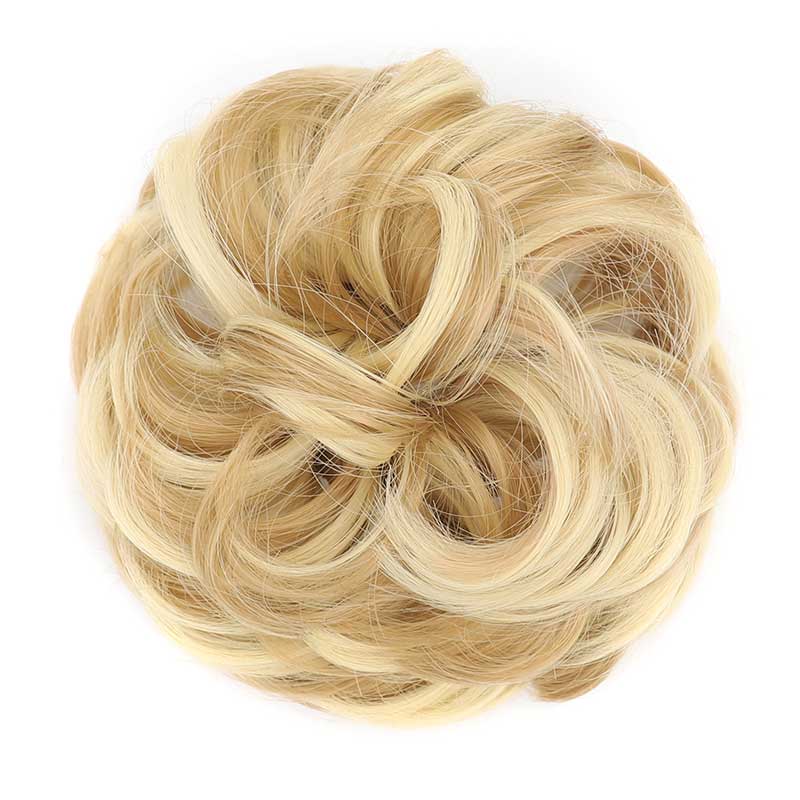 💁‍♀️ Didelė sintetinių plaukų kuodelio dalis su reguliuojamu užsegimu-LT