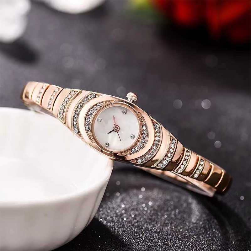 💎Γυναικείο ρολόι με κρυστάλλινο γυαλί ⌚-GR