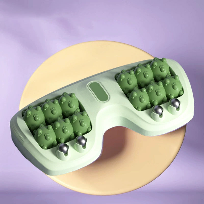 💜🦶 Nešiojamas dvigubas pėdų masažuoklis – atsipalaidavimas bet kur ir bet kada-LT