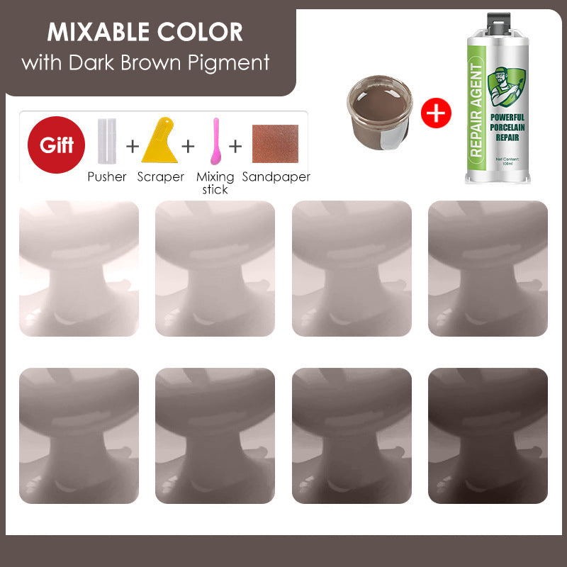 Galingas porceliano remonto rinkinys – dvigubas tūbelė-LT