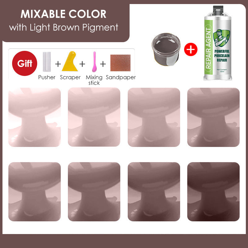 Galingas porceliano remonto rinkinys – dvigubas tūbelė-LT