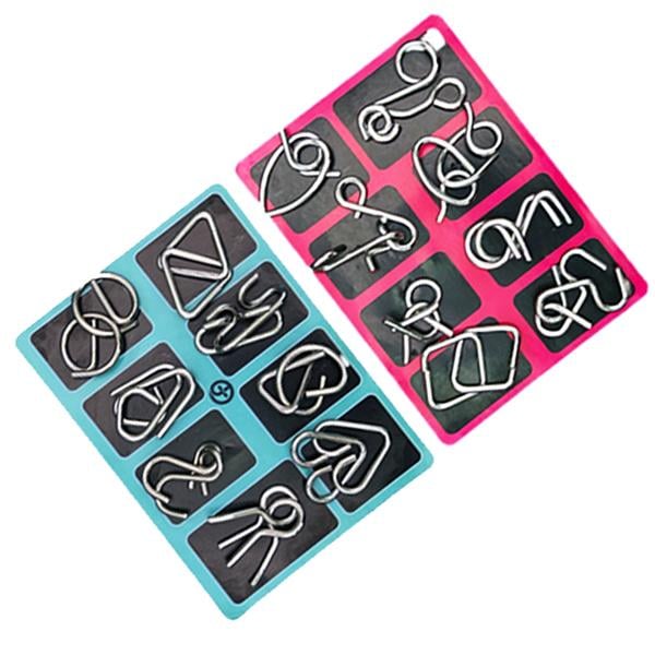 🔥Εκπαιδευτικά Πνευματικά Παιχνίδια Παιχνίδια Αναγνώρισης Νοημοσύνης, Μεταλλικά Παζλ-GR